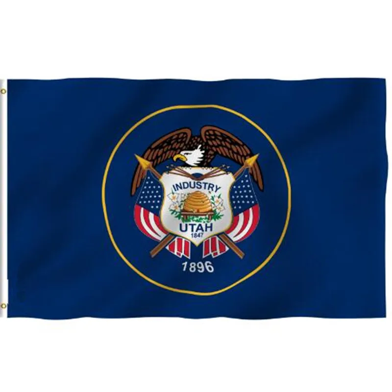 

Fly Breeze 90x150cm Utah State Flag - Polyester with Brass Grommets 3 X 5 Ft
