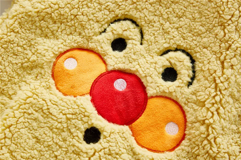 Зимняя одежда для малышей; плюшевые теплые комбинезоны для новорожденных мальчиков и девочек; пальто с капюшоном; Комбинезоны для младенцев с милым рисунком; плотные детские костюмы для малышей