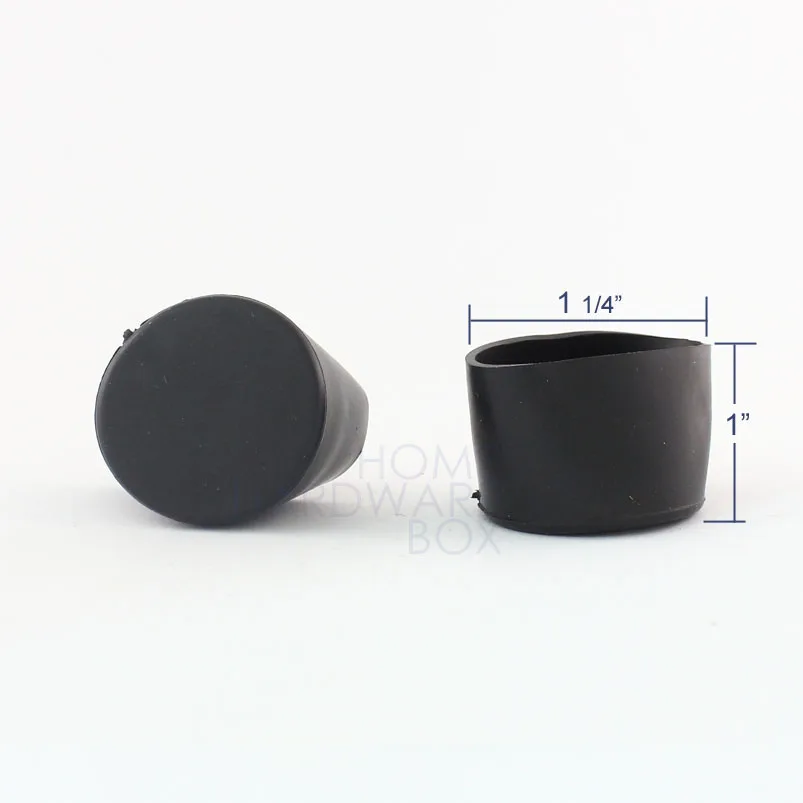 

6 pcs soft rubber external end cover for round tube rack stand 1-1/4" O.D. 32mm