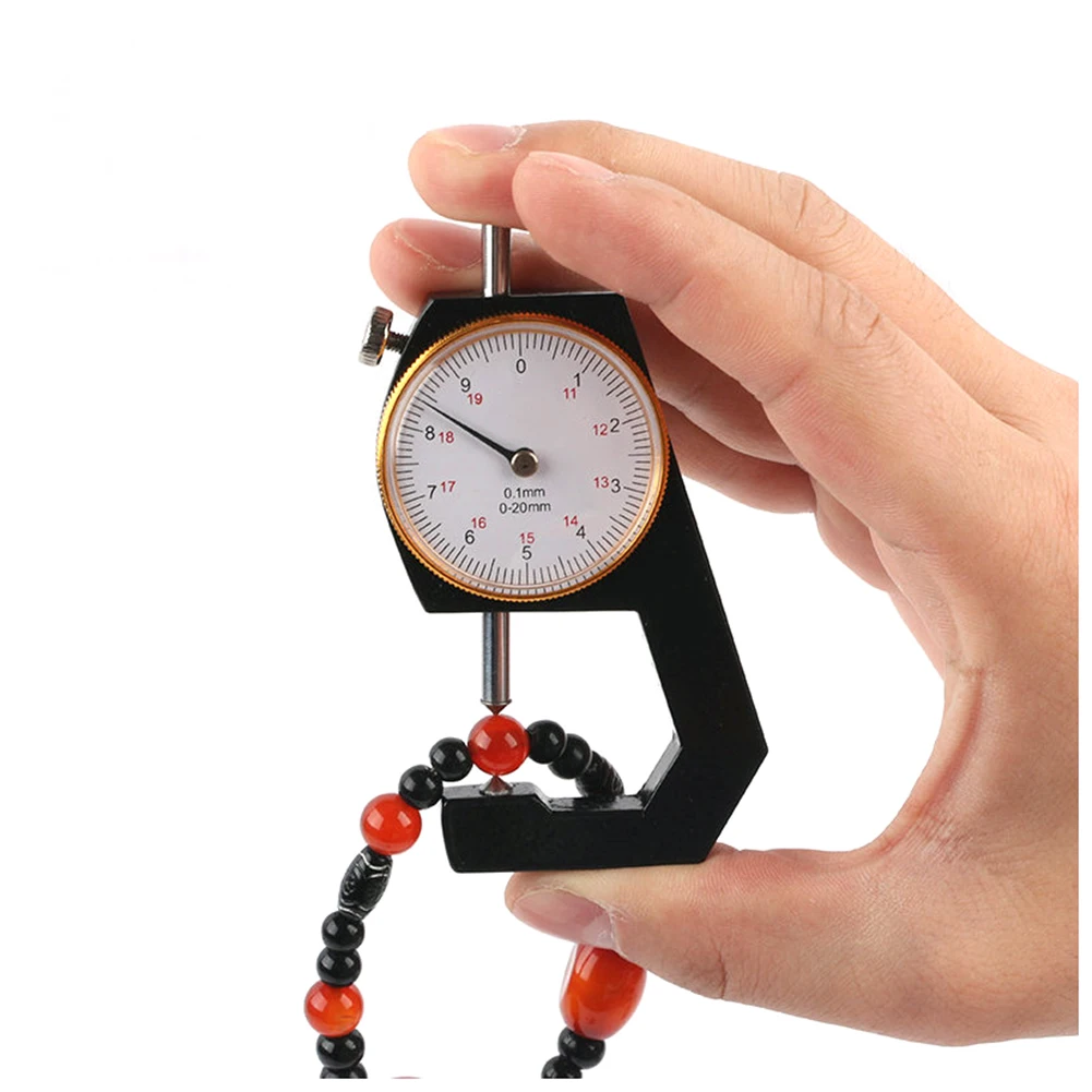 0-10mm Dial Thickness Gauge Leather Paper Thickness Meter Tester For Leather Flim Paper Tool