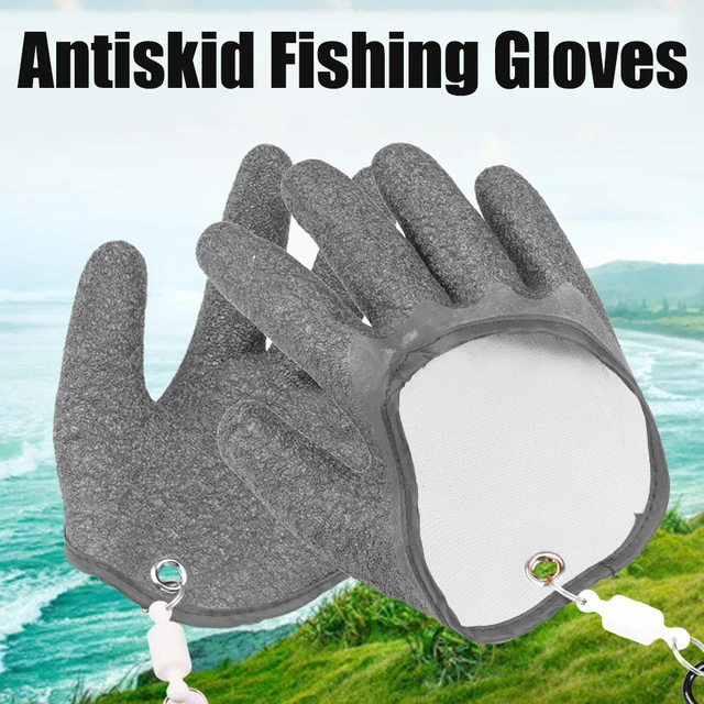 Angeln Handschuh Fischer Fangen Fisch Handschuhe Anti-slip Anti Cut Tragen  Punktion Beständig mit Haken Jagd Handschuh Angeln Werkzeug latex -  AliExpress