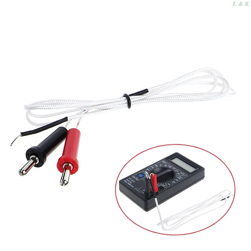 K-type Wire Temperature Test Thermocouple Sensor Probe 100cm L29K TP-01A