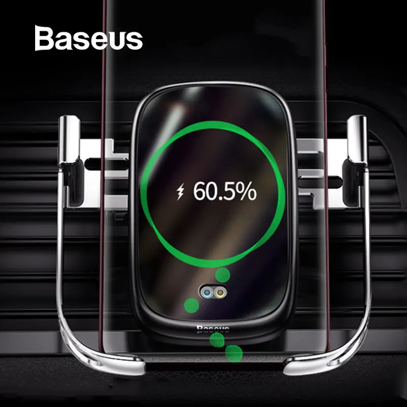 

Baseus Qi Car Wireless Charger For iPhone X Xs Max Xr 10W Fast Wireless Charger in Car Holder Car Phone Charger For Huawei P20