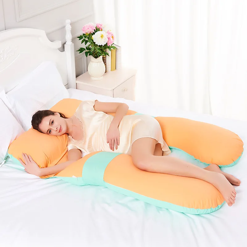 

Soft Maternity Pillow Removable Washable Pregnancy Waist Pillows For Side Sleeper Big Comfortable Orthopedic Pillow stillkissen