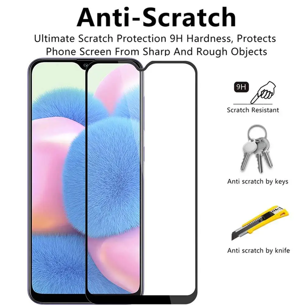 3 шт. Защитное стекло для Samsung Galaxy A30s 6 4 дюйма|Защитные стёкла и плёнки| |