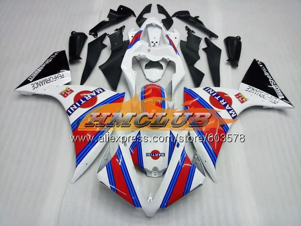 Инъекций средства ухода за кожей для YAMAHA YZF 1000 R 1 R1 2013 65CL. 5 красный, белый YZF-1000 YZF-R1 комплект YZF1000 YZFR1 13 14 обтекатель oem - Цвет: No. 15