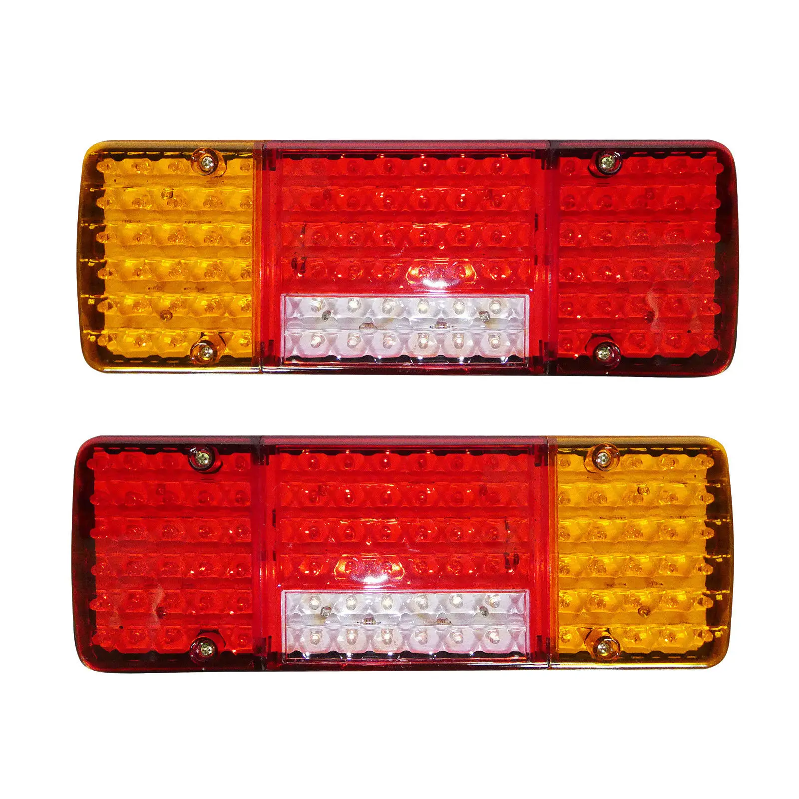

2Pcs Car LED Turn Signal Light Truck 12V Rear Brake Tail Lamp Waterproof Indicator Reverse Light For Trailer Van Lorry RV Camper