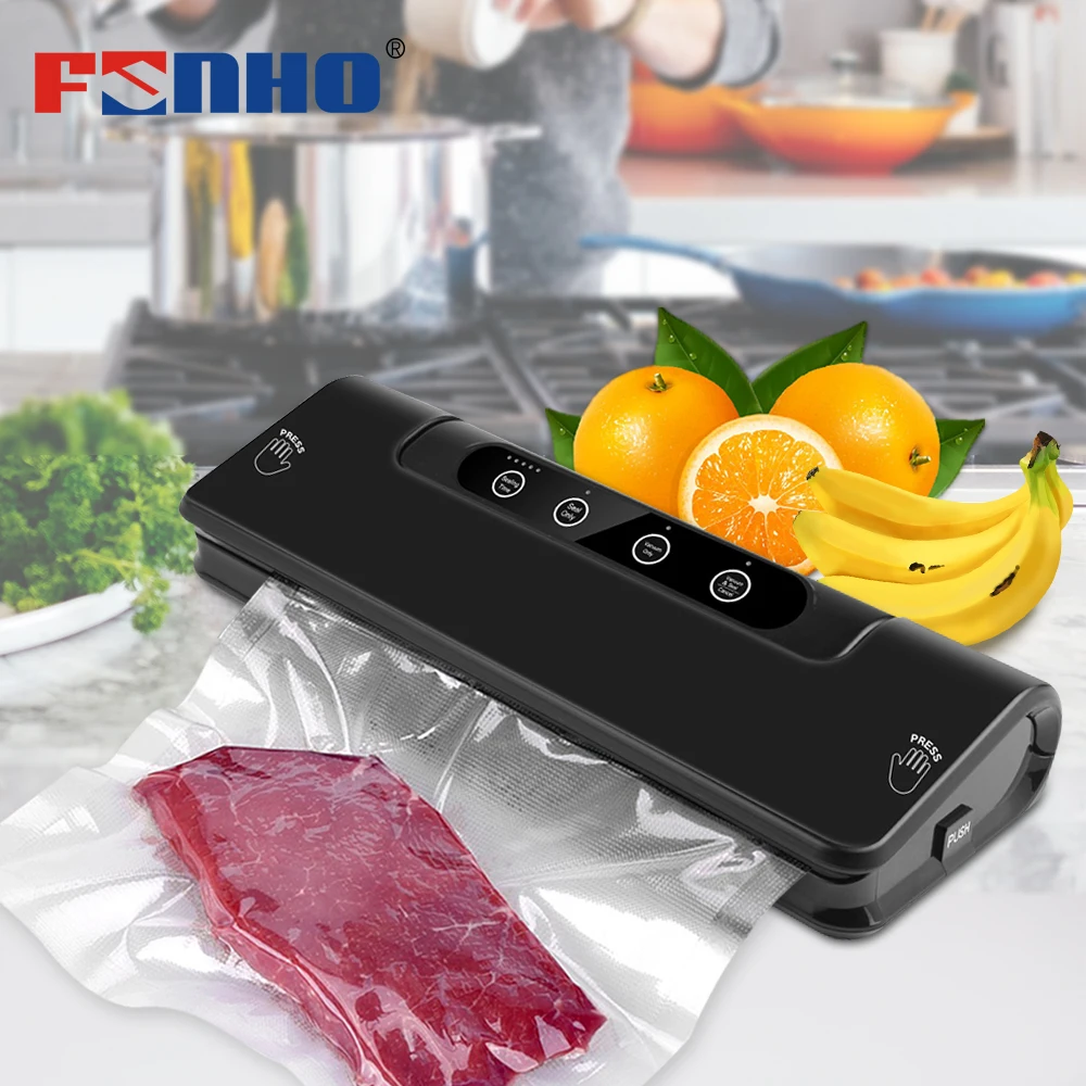 FUNHO вакуумный упаковщик для пищевых продуктов, электрическая упаковочная машина, включает 15 шт. вакуумных упаковочных пакетов, упаковочных ... FUNHO вакуумный упаковщик для пищевых продуктов, электрическая упаковочная машина, включает 15 шт. вакуумных упаковочных пакетов, упаковочных ...