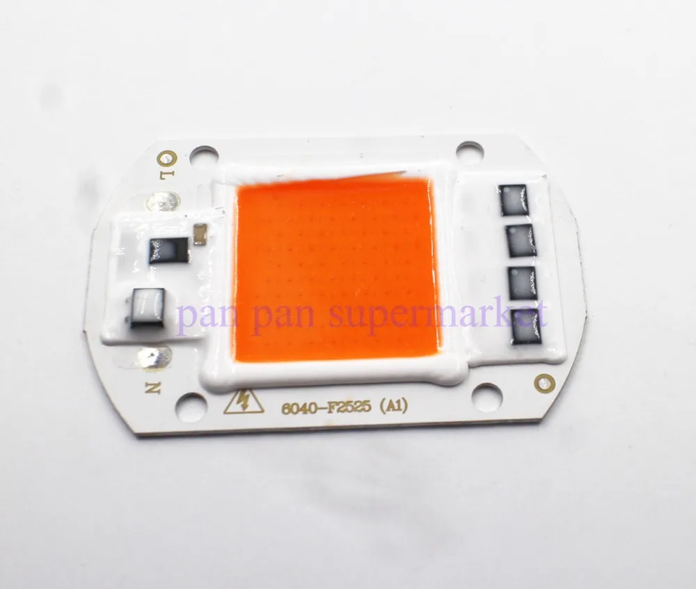 50 Вт полный спектр светодиодный COB Чип DC12V 32 V, встроенный умный IC драйвер 220V 110V