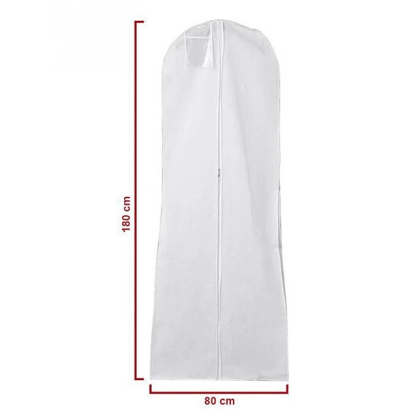 1.8 M Professional Wedding Dress Non-Woven Gown Extra Large with Storage Bag Dust Cover Hang Pouch