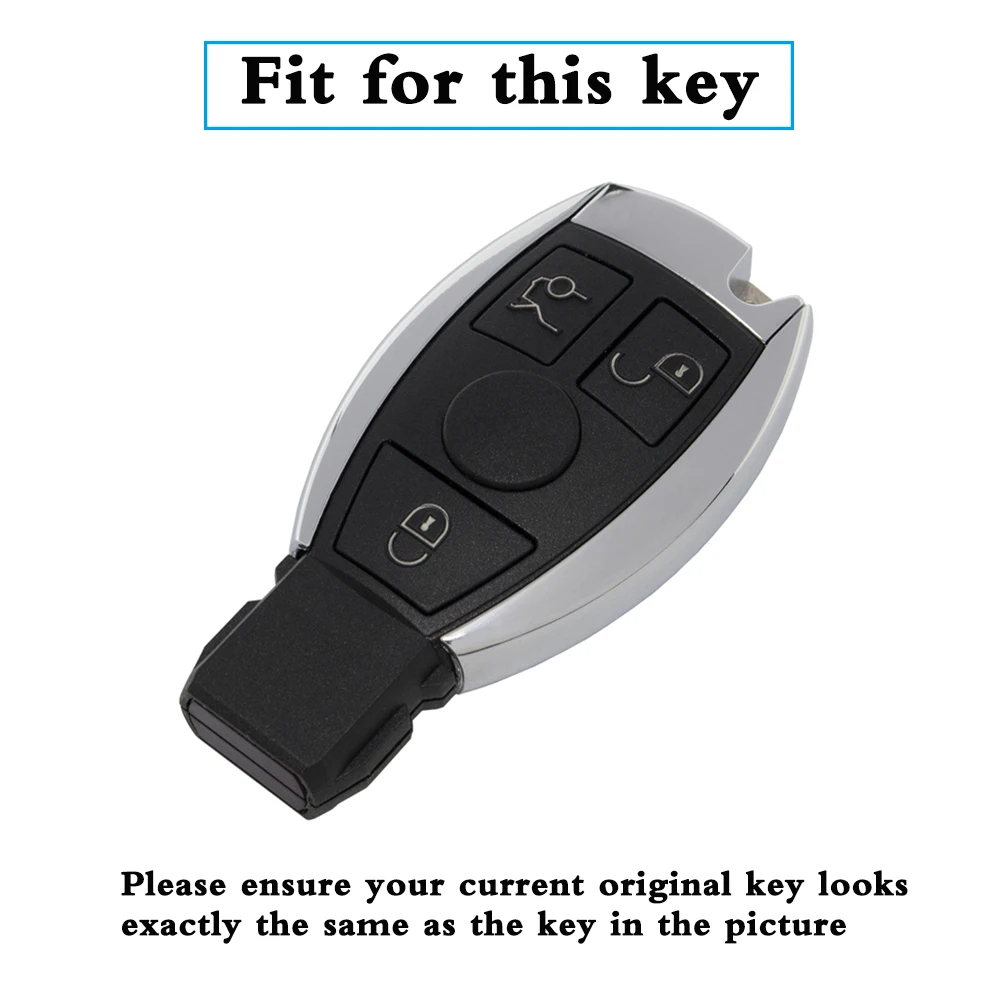Кожаный дистанционный держатель брелок для Benz E S SLK КЛАСС AMG W124 W203 W210 W211 W204 смарт-Брелок оболочка рукав