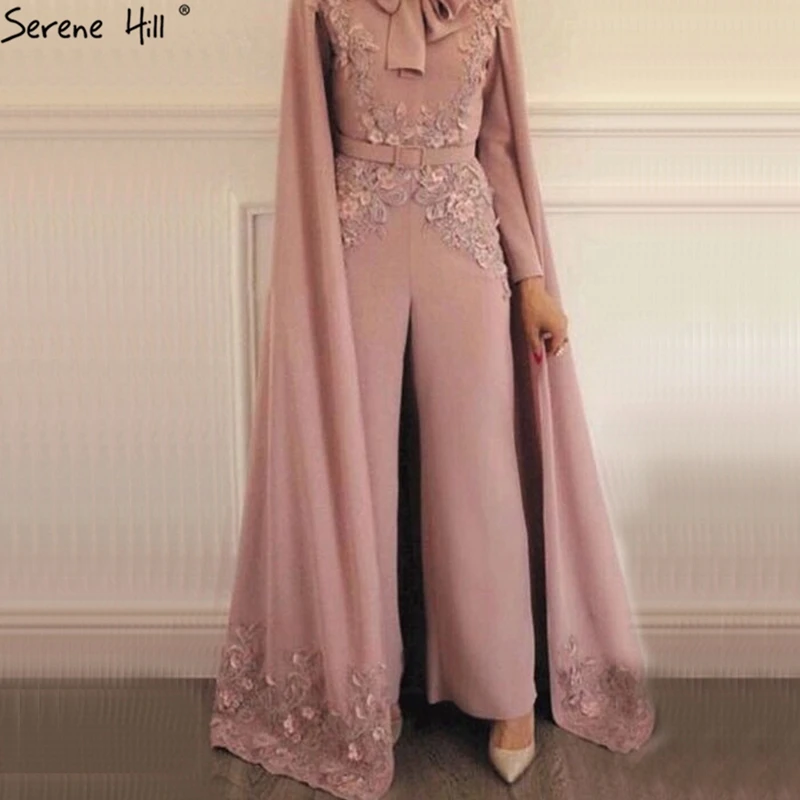 formal pink jumpsuit