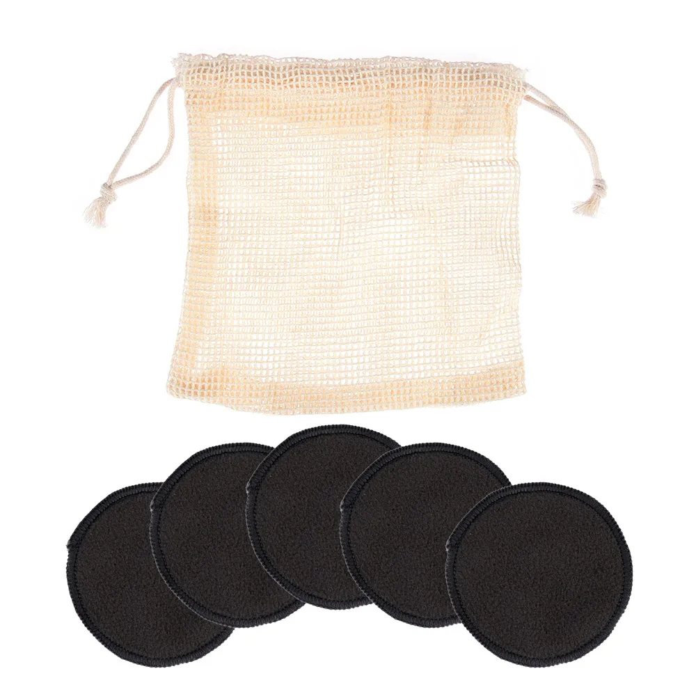 5 Pcs 8cm 1/4/5/6/8/12 шт./компл. многоразовый мешок из бамбукового волокна; моющиеся патронов колодки средство для снятия макияжа с ватными тампонами Очищающая Подушечка Для лица инструмент - Цвет: 5 Pcs 8cm
