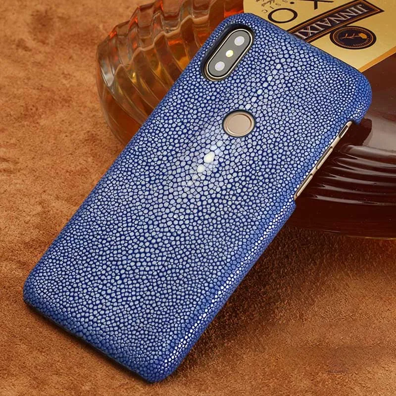 Blue Чехол для телефона для Xiaomi mi 8 9se 9T A1 A2 A3 Lite Max 2 mi x 2s 3 Poco F1 натурального жемчуга рыбьей чешуи для Red mi Note 4 4X 4A 5 6 7 Pro - Цвет: Blue