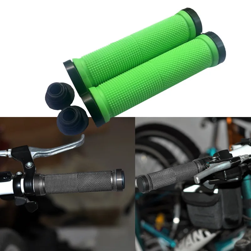 

MTB Road Cycling Skid-Proof Grips Anti-Skid Rubber Bicycle Grips Mountain Bike Lock On Bicycle Handlebars Grips Outdoor Cycling