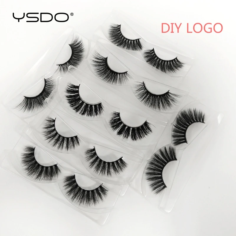 DlYlogo YSDO, 30 пар, норковые ресницы, личные, сделай сам, логотип, коробка,, ресницы, накладные ресницы, объемные, накладные ресницы, крылатые ресницы - Цвет: DlYlogo