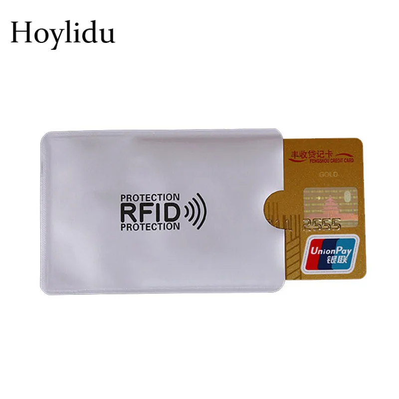 Rfid защита металлическая Кредитная Держатель для карт Для мужчин женщин Бизнес ID