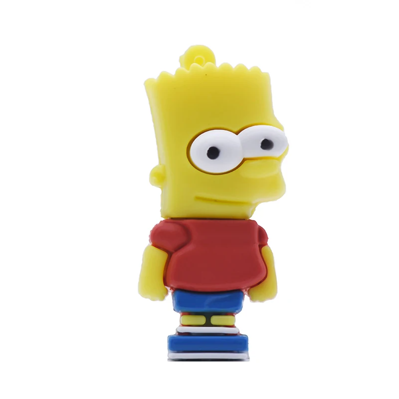 M6 Bart Simpson мышь волк Memory Stick аниме мультфильм Симпсоны Usb Flash Drvie 32 ГБ 16 ГБ 8 ГБ 4 ГБ флеш-накопитель 64 ГБ U Stick - Цвет: M6