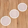 3PCS Round Coaster Mold Silicone Epoxy Resin Casting Clay Mould DIY Jewelry Pendant Making Tool Translucent Circle Coaster Pan ► Photo 2/6