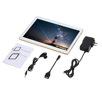 

10.1' tablet PC Android tablet Quad-core support WCDMA Bluetooth GPS 10.1 Inch 3G Dual Card Dual SIM card Tablet white