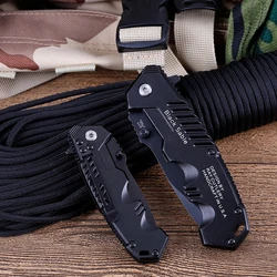 Couteau de poche pliant 7.87 ''/5.91'', couteau tactique de survie en plein air, Camping, randonnée, chasse, pour autodéfense, outils EDC 