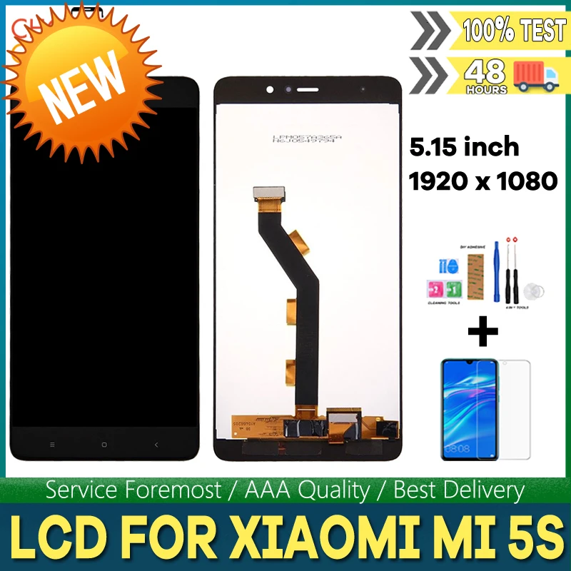 ЖК дисплей 5 15 дюйма качества AAA для Xiaomi Mi 5S сенсорный экран дигитайзер в сборе +