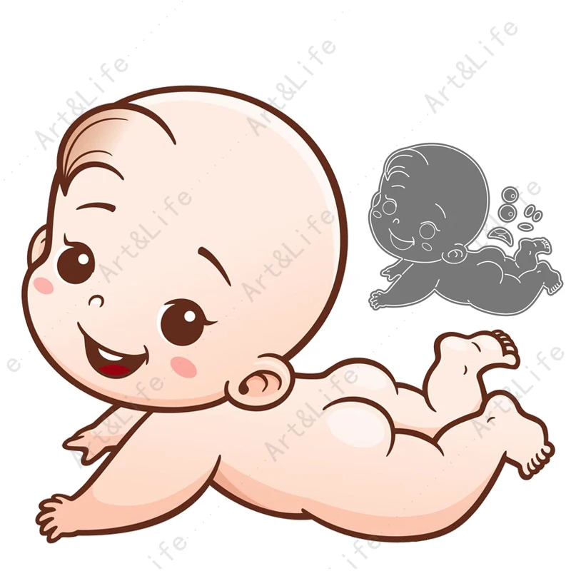 

Cute Lovely Baby Stencils Hot New Metal Cutting Dies for Making Scrapbooking Papper Card Album Birthday Card Embossing Cut Die