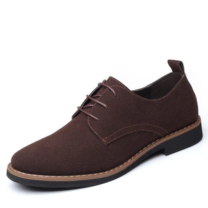 Fashion Mens Brown Dress Shoes Comfortable Lace Up Men Oxford Leather Classic Business Formal For Flat Footwear | Обувь