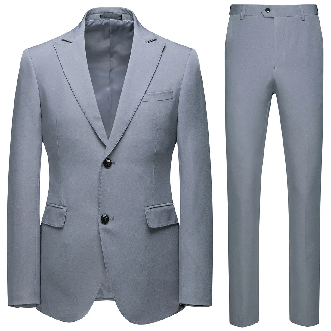

Male Casual Suit Plus Size Gray Men Suits Blazer and Pants Matching Outfits Two Piece Set Male Party Wear 6xl Men Business Suit