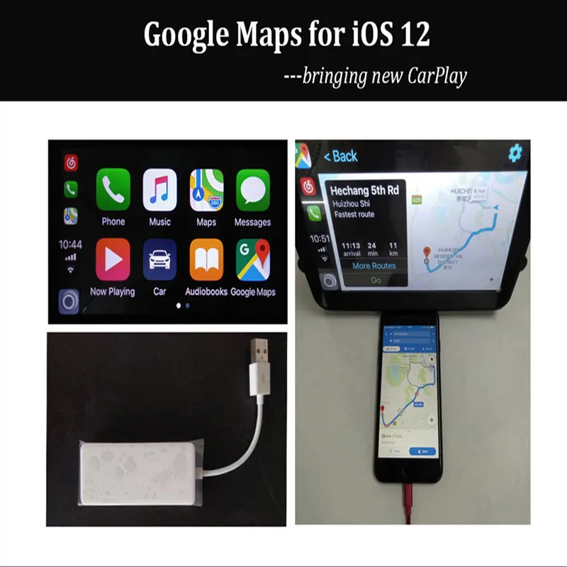 Android навигация беспроводной Apple Carplay адаптер модуль Зеркало Ссылка IPhone Android авто автомобильный тв тюнер телефон USB карта подключения