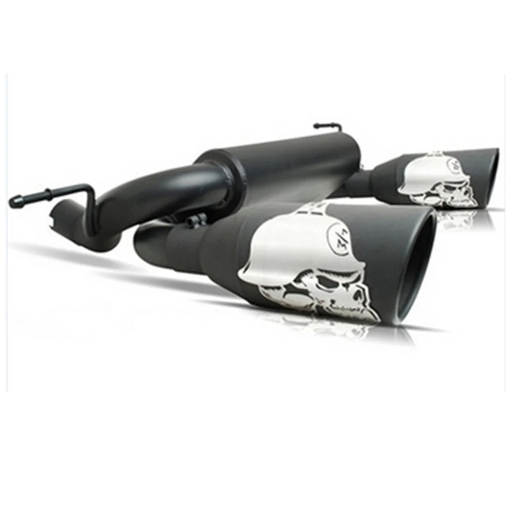 Auto Exhaust Pipe Muffler System Tail Pipe of Off-raod 4x4 Steel Muffler Exhaust Tip Fit For Jeep Wrangler JK JL 2007-