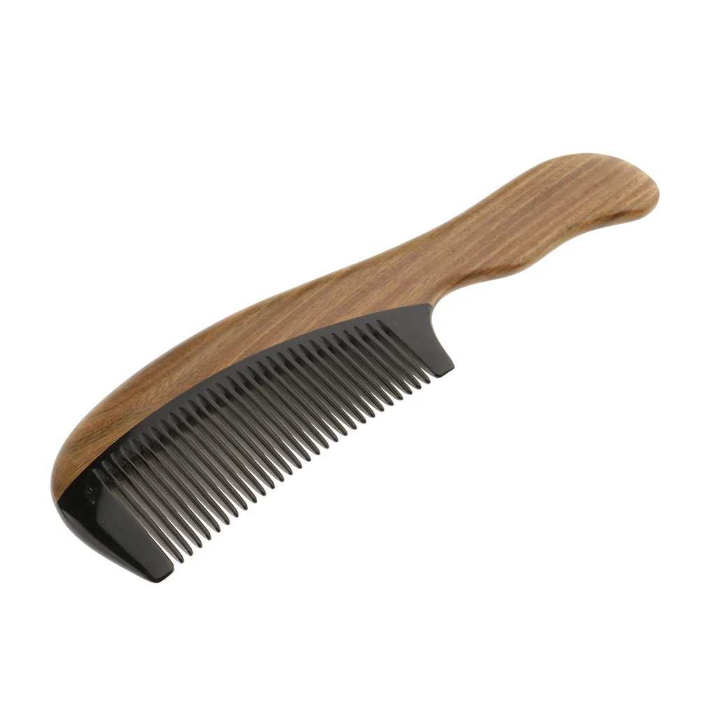 Comfortable Natural Sandalwood Comb Wide Teeth Anti-static Head Massage