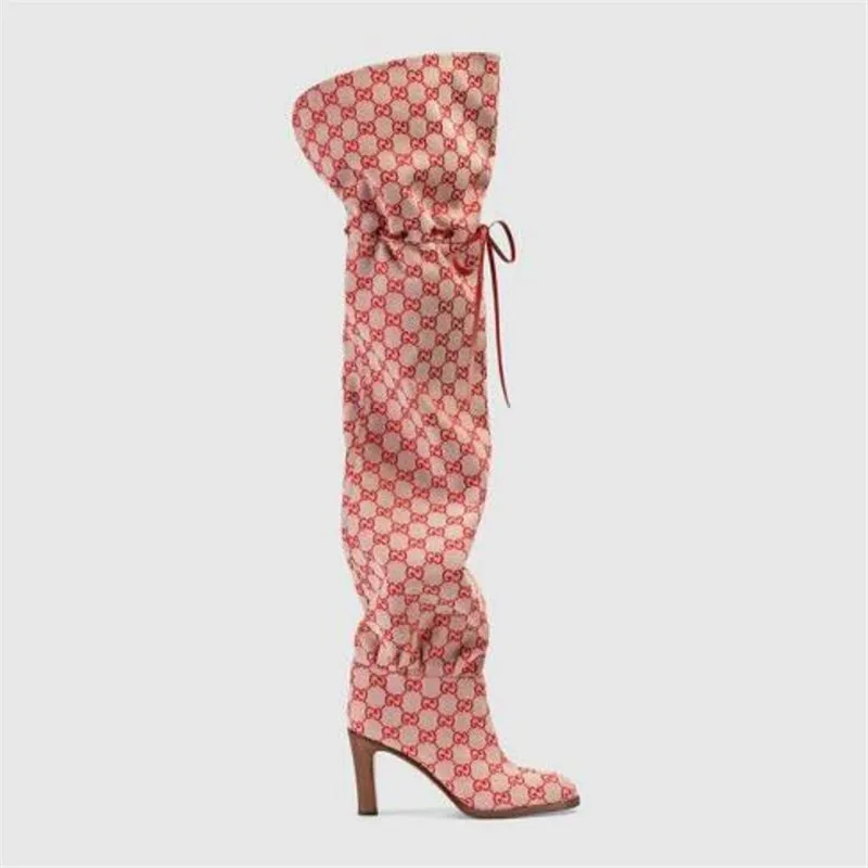 BBZAI/пикантные женские ботинки высокого качества; туфли-лодочки 10 см; модная обувь для ночного клуба; обувь для сцены; Bottes Hiver; размеры 34-42, 43 - Цвет: Розовый