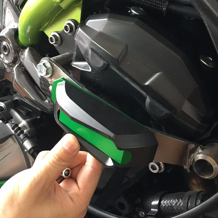 Motorcycle aluminum alloy Accessories bumper body anti-fall block protection block For Kawasaki Z900