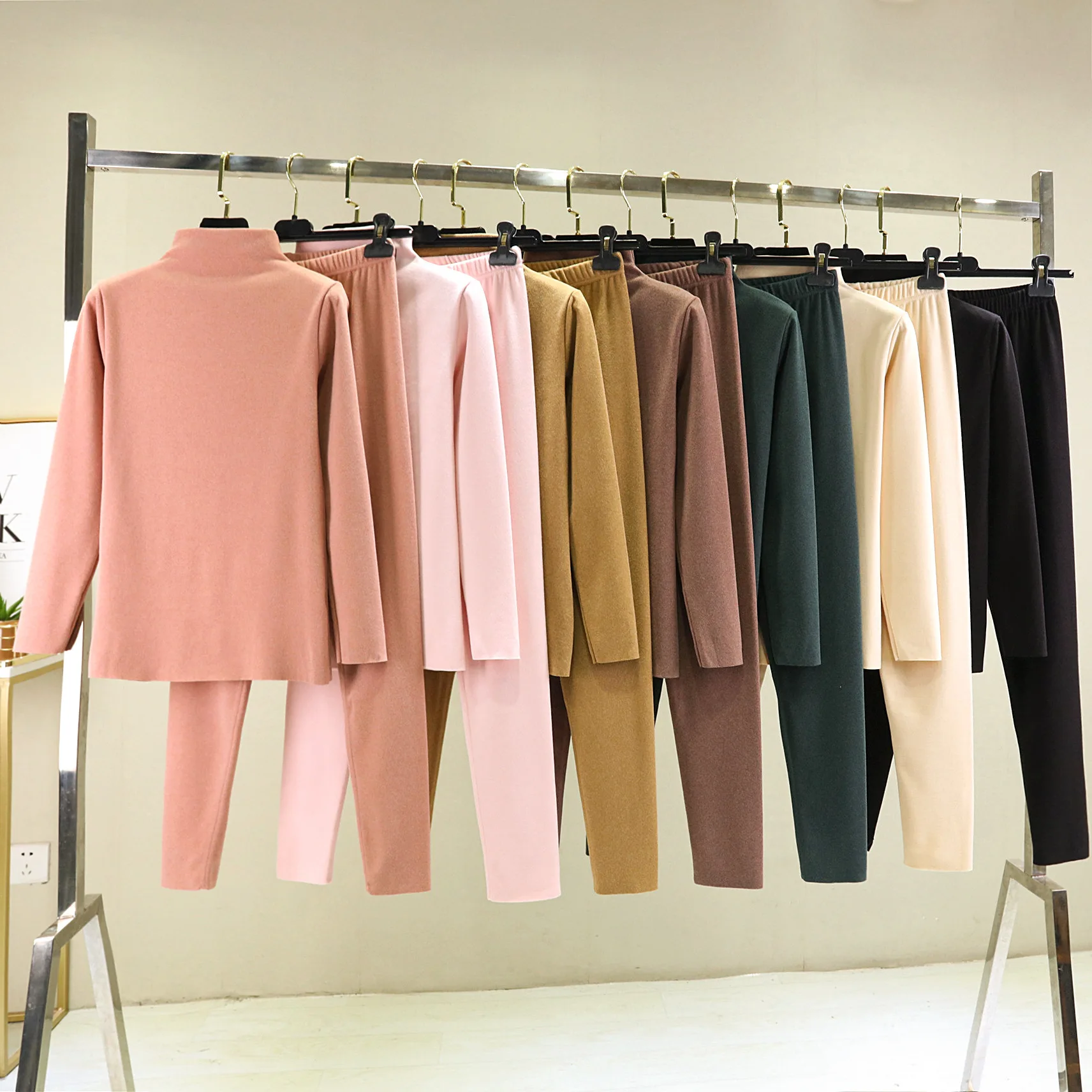thermal underwear Suit women Winter Dralon Long Johns Warm ensemble femme 2 pieces set womens thermal clothing lange onderbroek