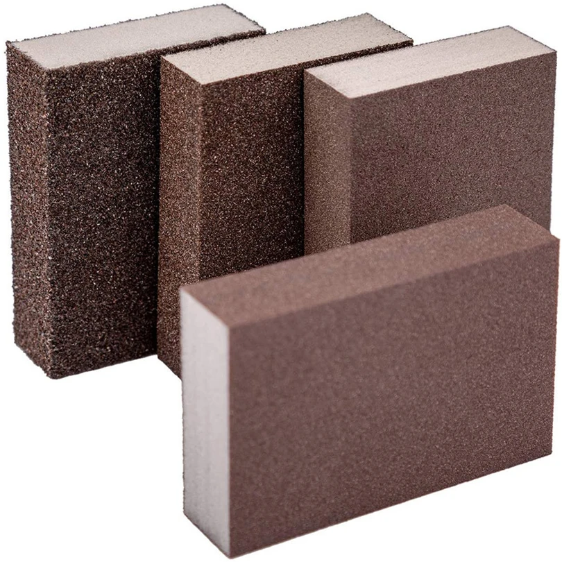 4pcs Sanding Sponges Sanding Blocks Sponge Sand Block Polishing Wood