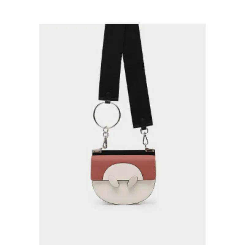 

TOP BRAND WOMEN BAG 2019 spring new saddle bag fashion color matching shoulder Messenger bag