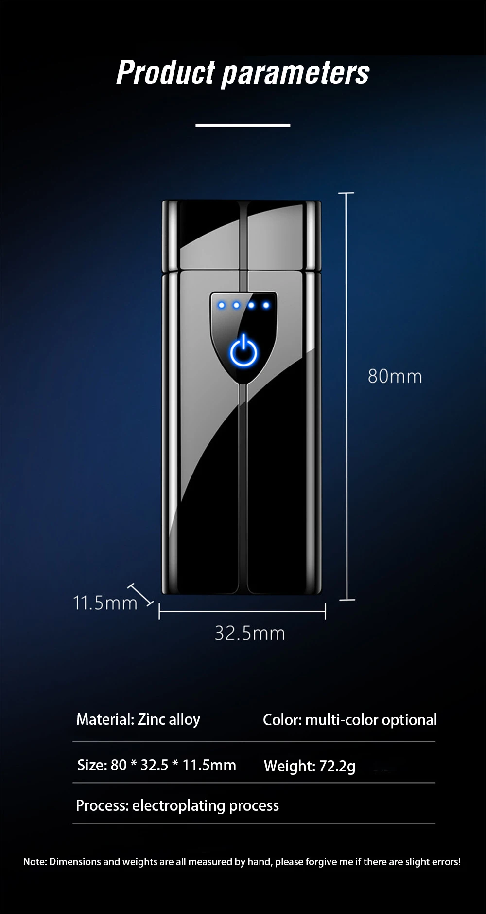 Сенсорный спиннинг плазменная Roating Arc Зажигалка USB Зарядка Светодиодный дисплей питания ветрозащитная электронная турбо импульсная зажигалка