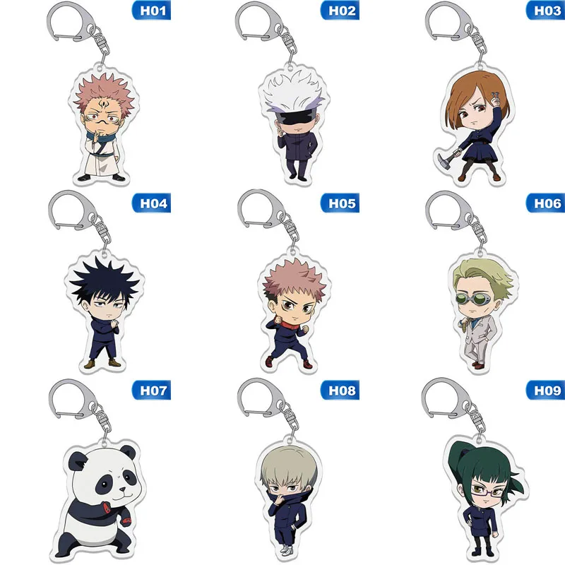 Японские Аниме Мультяшные брелоки юдзюцу кайсен экшн-фигурка Акриловые Кольца
