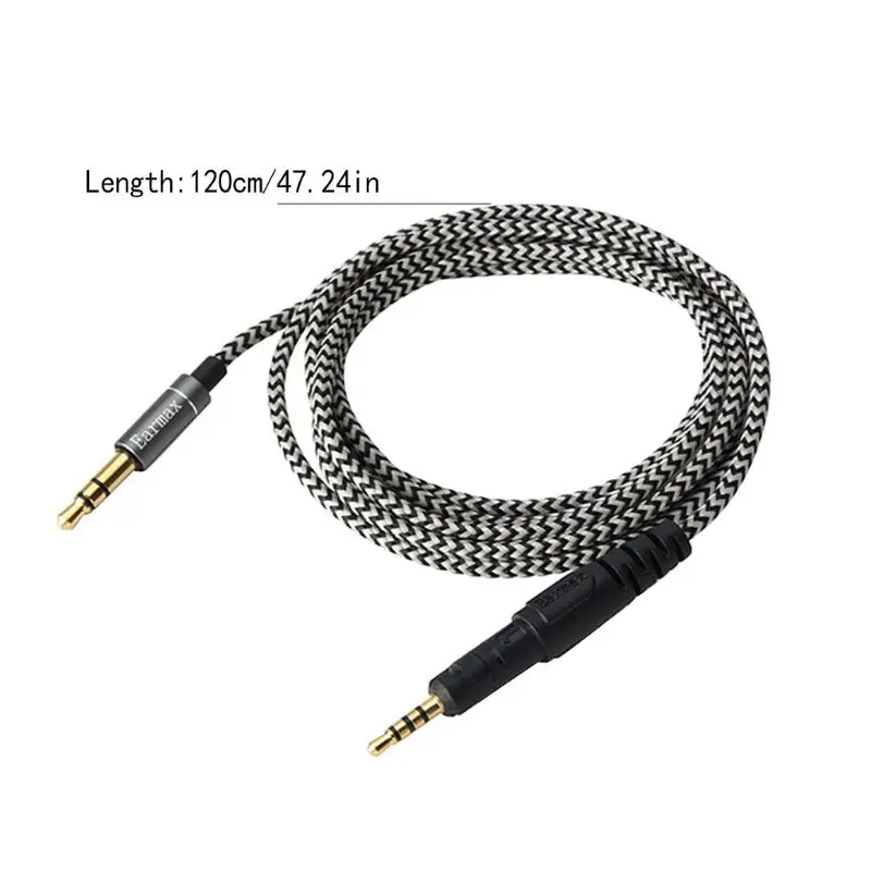Аудио нейлоновый тканый кабель провод Замена шнура для Shure SRH840 SRH940 SRH440 SRH750DJ наушники гарнитура