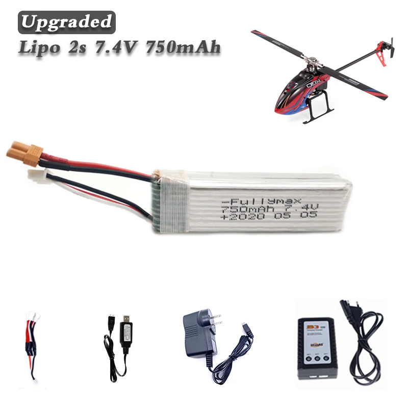 Зарядное устройство WLtoys K130 Lipo 2S 7 4 В 750 мА · ч с разъемом XT30 | Игрушки и хобби