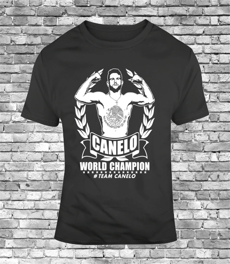 Мужская футболка команда Canelo World чемпион по боксу Альварес Мексика бокс Ggg Golovkin
