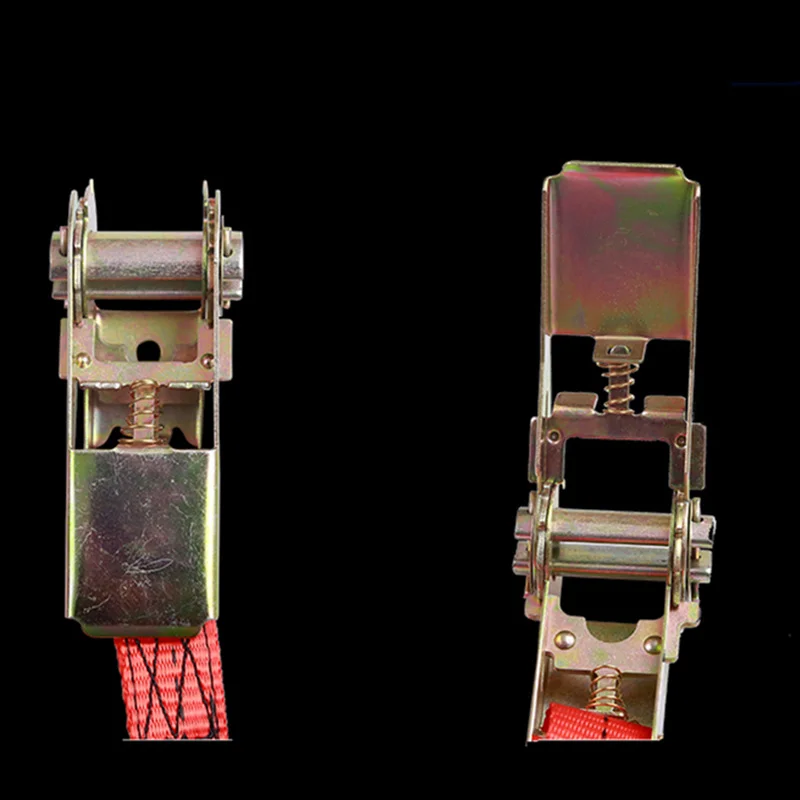 1pcs 2.5cm * 2 Meters 900KG Metal Cargo Lashing Polyester Webbing Straps, Hold Secure Ratchet Tie Down Cam Buckle Winch Strap