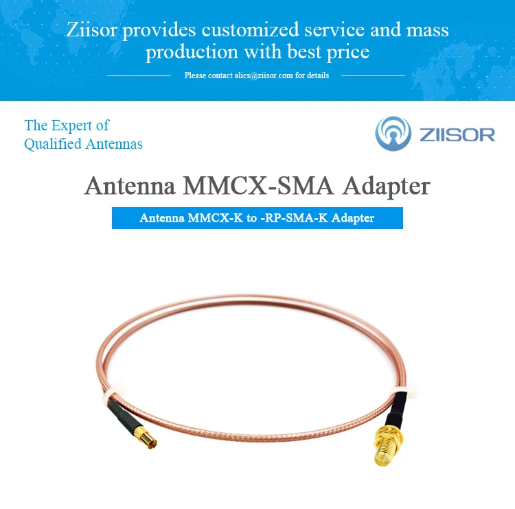 Переходник для антенного соединителя расширяемый кабель MMCX Female to RP SMA Male RG316 Feeder удлинитель провода