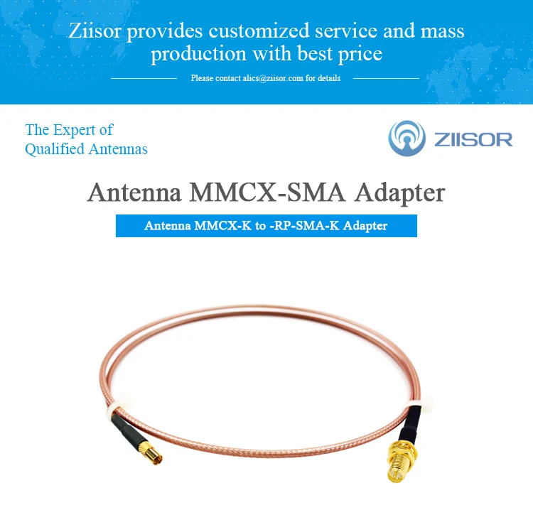 Переходник для антенного соединителя расширяемый кабель MMCX Female to RP-SMA RG316 Фидер удлинитель провода