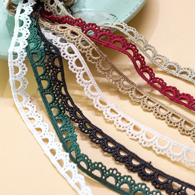 Milk Silk Lace Trim Floral Embroidered Lace Fabric Ribbon Trimming Dress Costume Supplies DIY Craft 3 Yards White Black Burgundy Lace Fabric Lace Ribbon Lace Sewing Supplies Lace Sewing Accessories Lace Garment Accessories Lace Accessories Lace Decoration