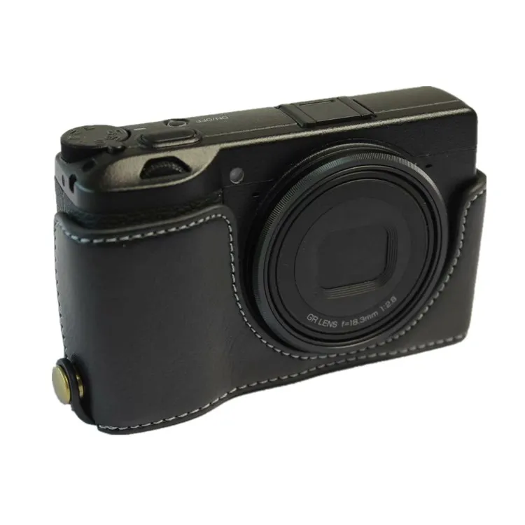 Натуральная Воловья кожа корпуса для половины камеры база для Ricoh GR3 GRIII с отверстием батареи