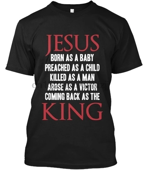 Мужская модная футболка с надписью Jesus Is King | одежда