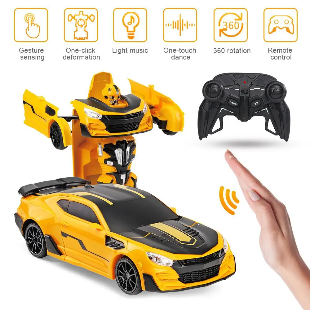 RC автомобиль 1:12 один щелчок деформации жестов зондирования преобразование электрической энергии роботы спортивные автомобили дрейф модель игрушки для детей
