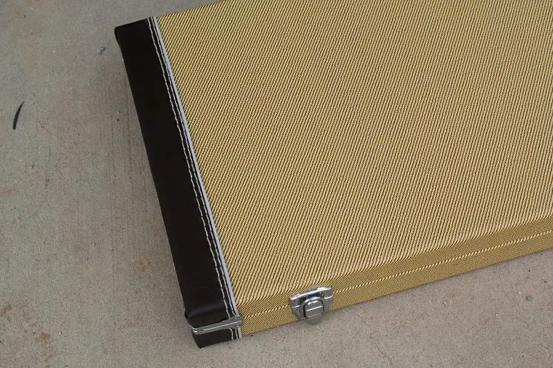 Прямоугольная коробка бас электрогитара hardcase с гитарой черный и желтый hardcase